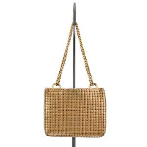 WHITING & DAVIS CO Vintage Womens Gold Chain Small Bag Chain Straps Made in USA